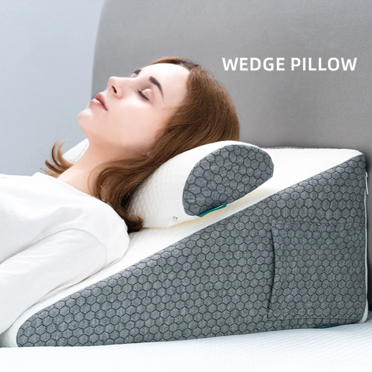 PosturePro™ 2-Piece Memory Foam Wedge Pillow Set