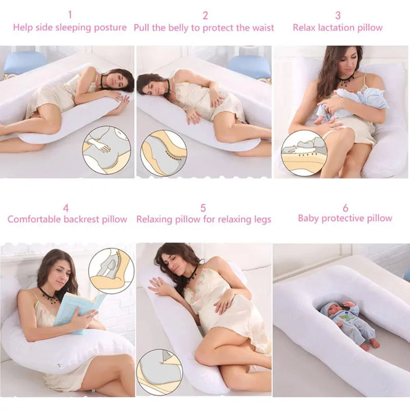 MamáNest™ Full Body Pregnancy Pillow