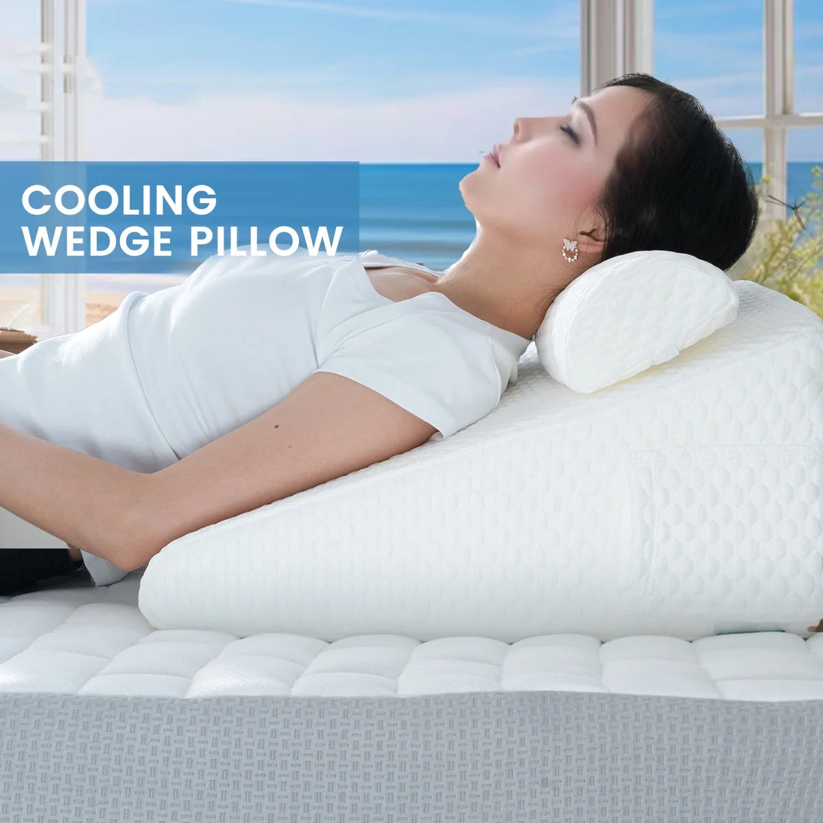 PosturePro™ 2-Piece Memory Foam Wedge Pillow Set