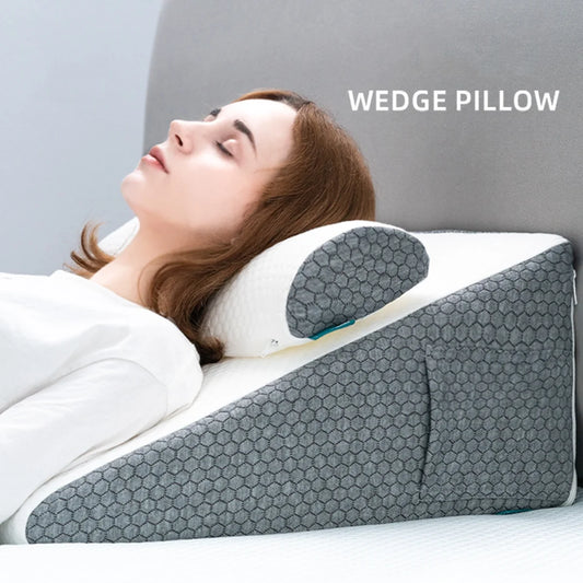 PosturePro™ 2-Piece Memory Foam Wedge Pillow Set