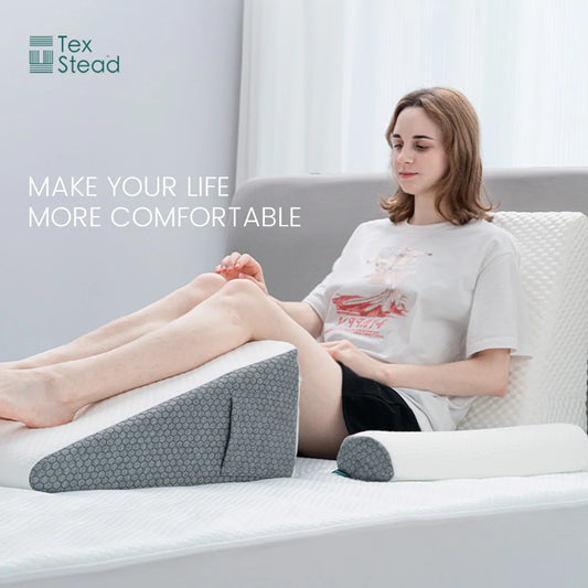 PosturePro™ 2-Piece Memory Foam Wedge Pillow Set